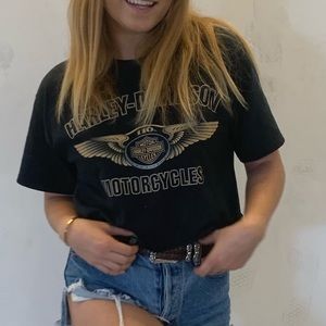 Harley Davidson Cropped TShirt